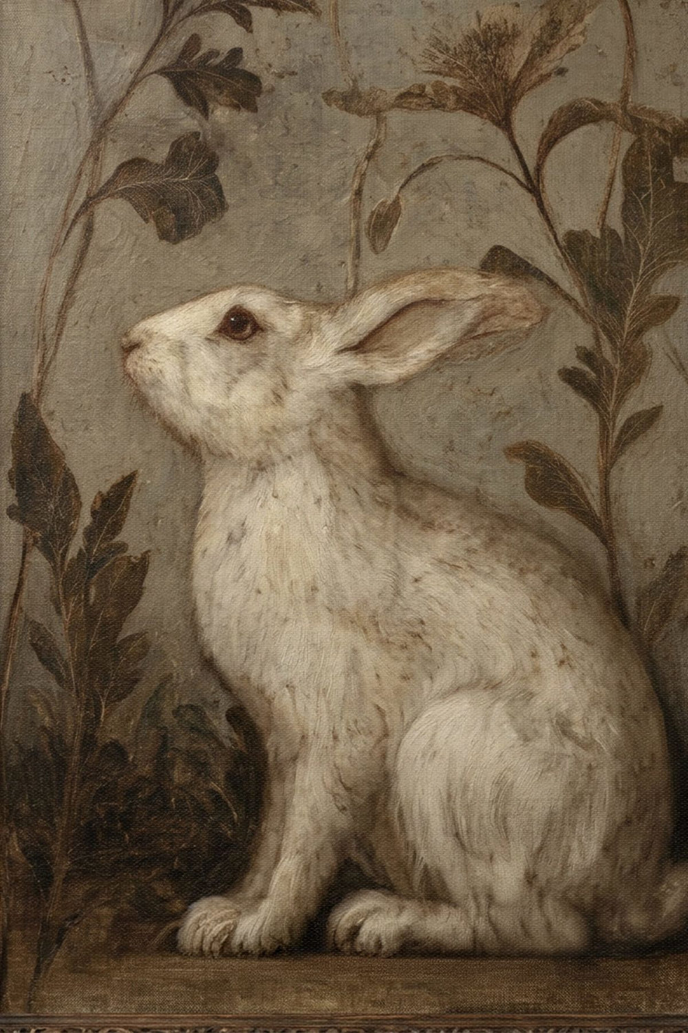 Sepia Rabbit Portrait