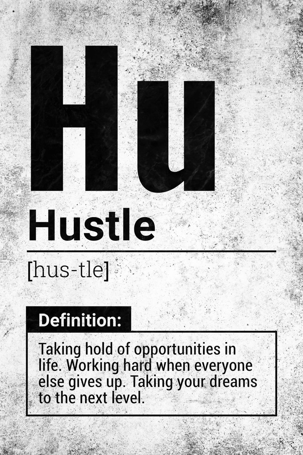 Hustle Definition Grunge