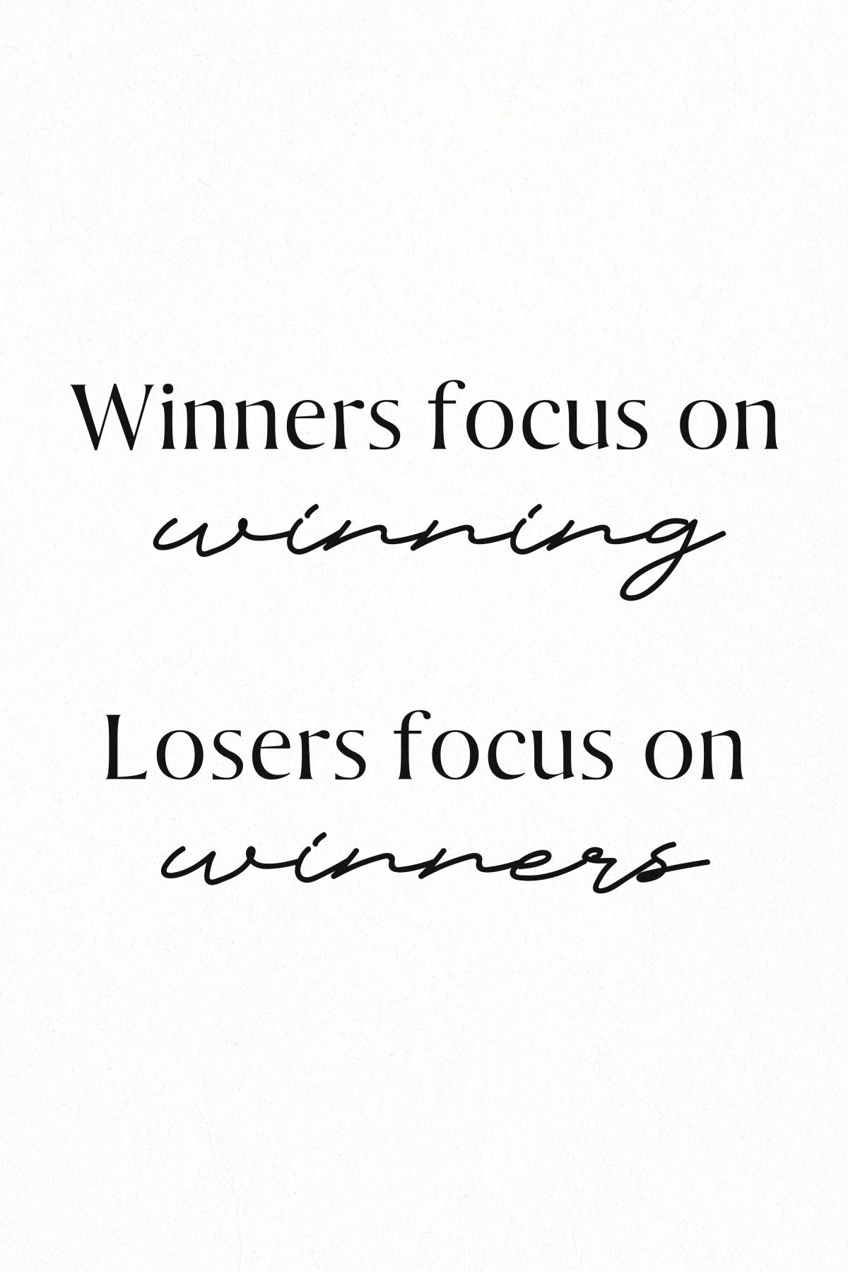 What Separates Winners