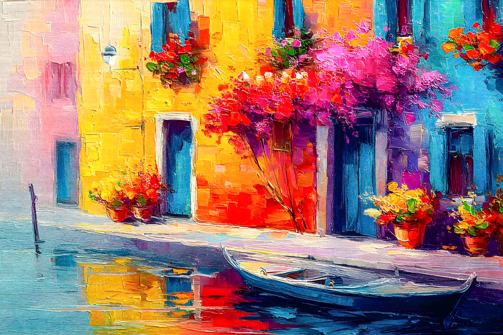 Boat By The Houses