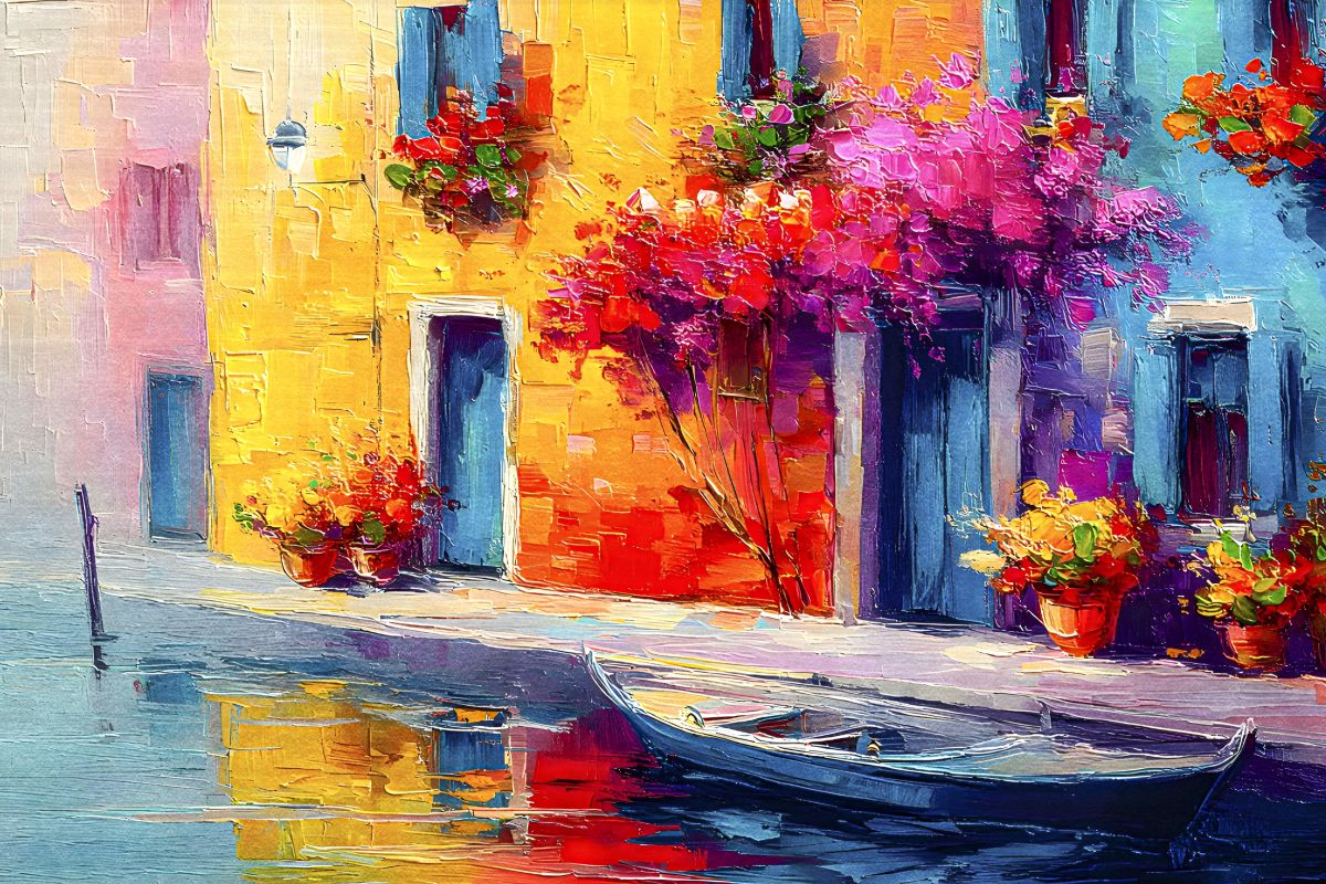 Boat By The Houses