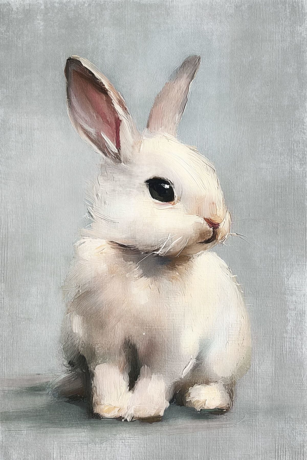 White Bunny Portrait