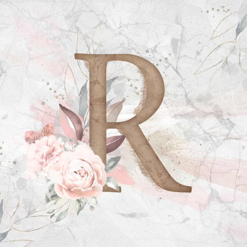 Floral Letter R