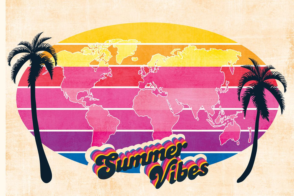 Summer Vibes World Map