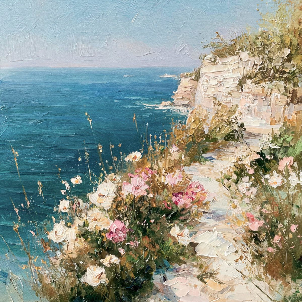 Cliffside Path with Coastal Wildflowers