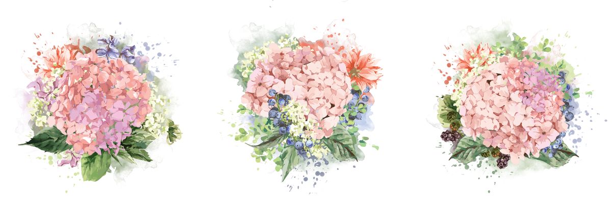 Spring Bouquets Splatter