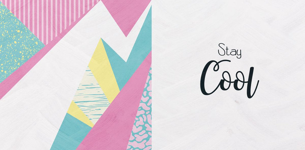 Stay Cool Geometric Typography