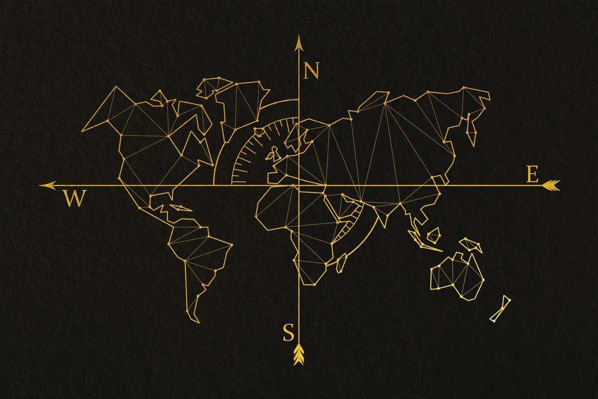 Gold Points World Map