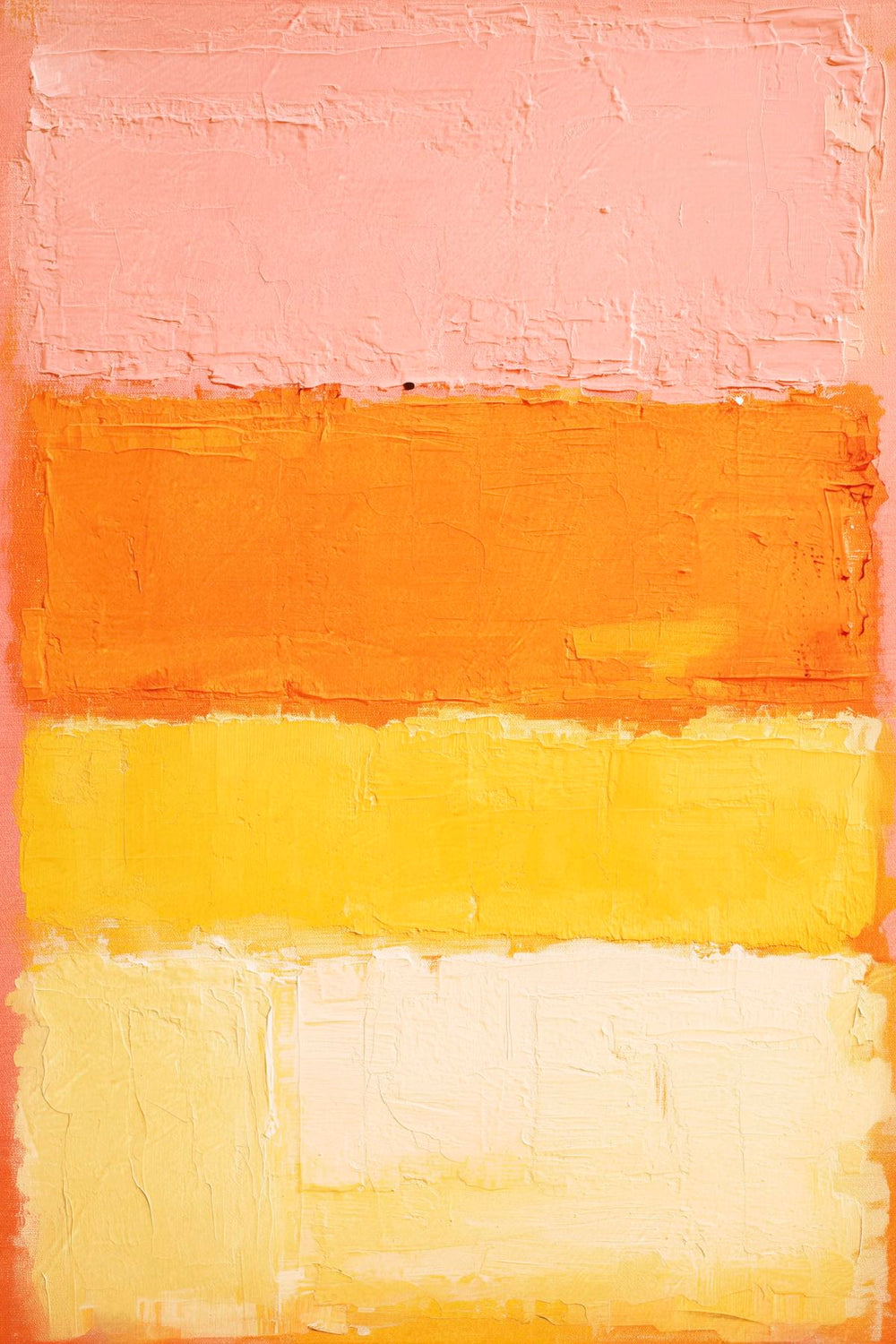 Warm Sunset Color Field Painting