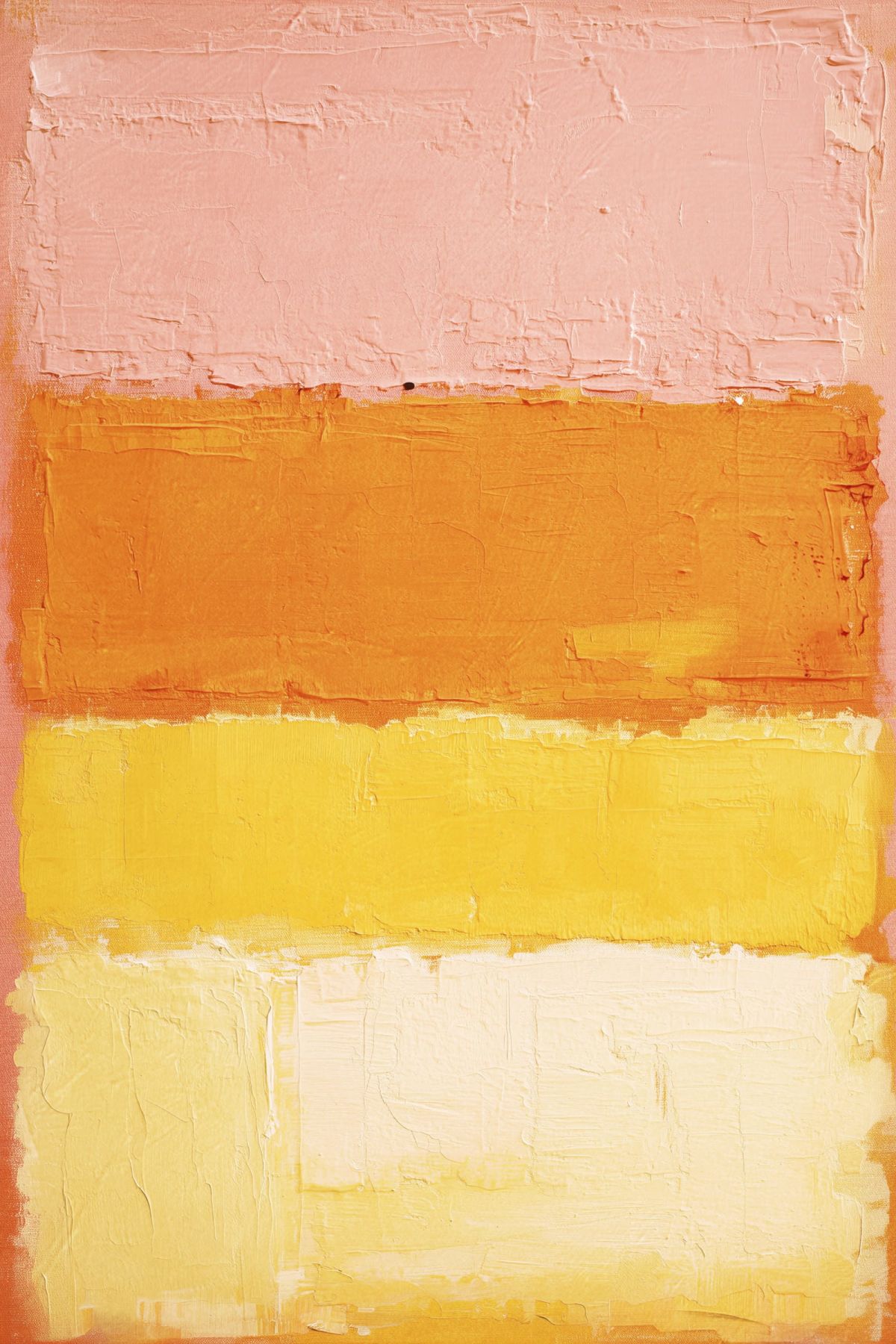 Warm Sunset Color Field Painting