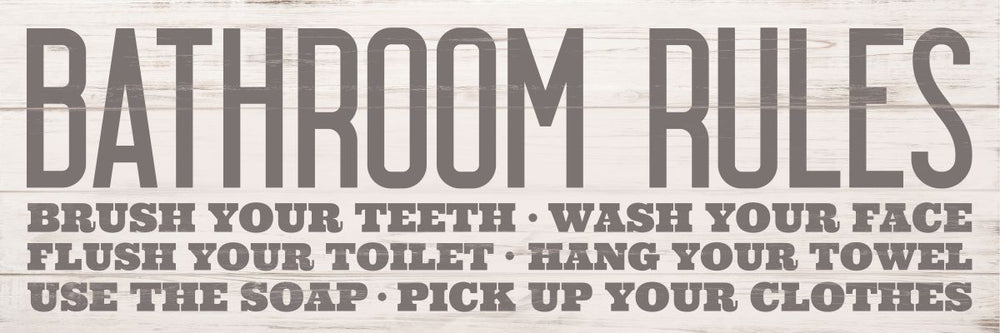 Vintage Bathroom Rules III