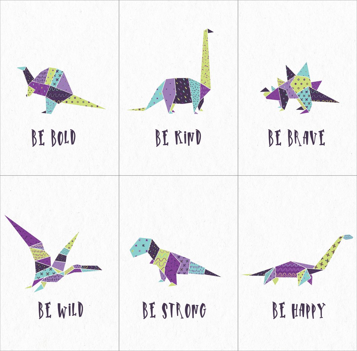 Nursery Geometric Dinosaurs