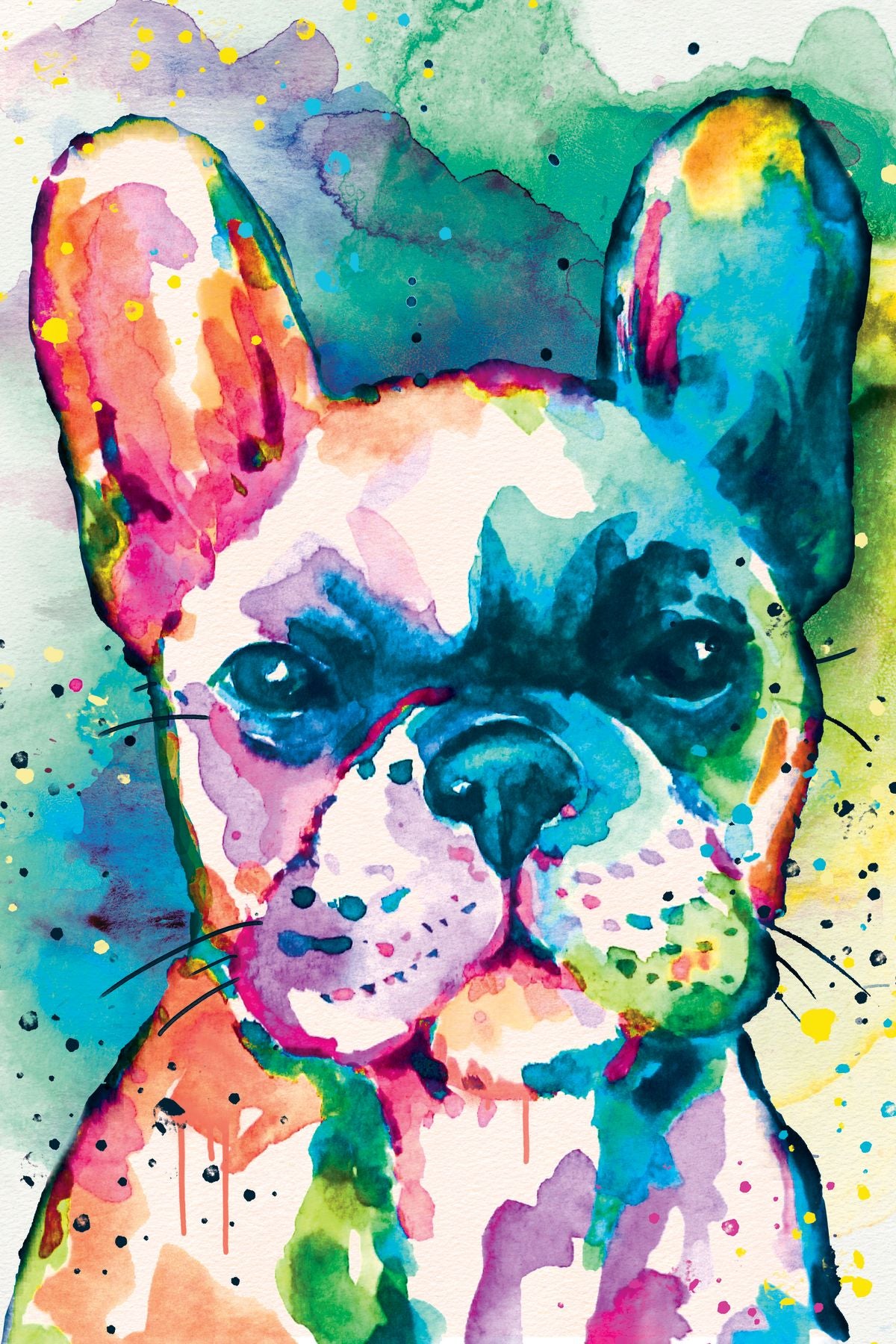 French Bulldog Paint Splash