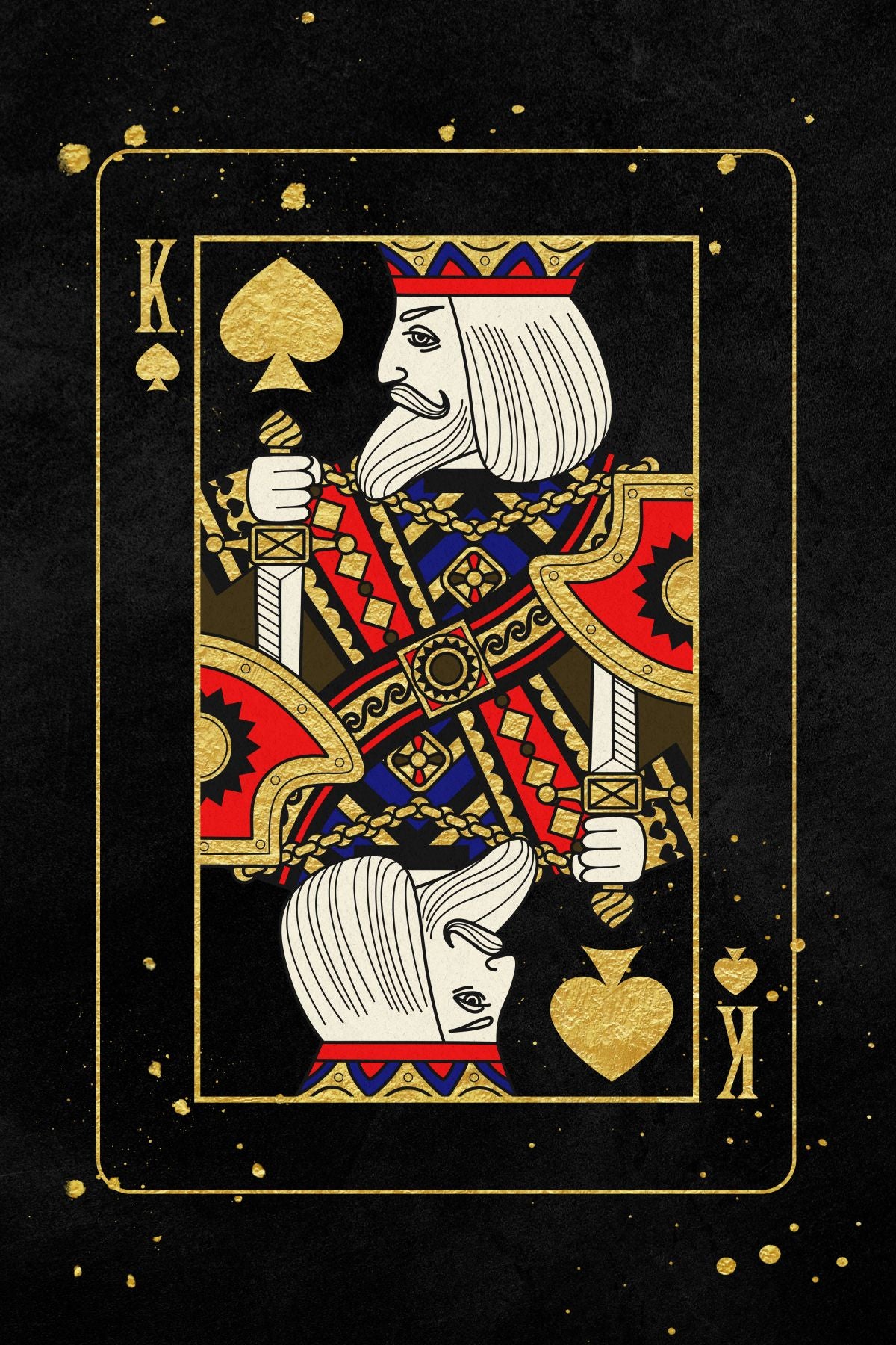 Gilded King Of Spades