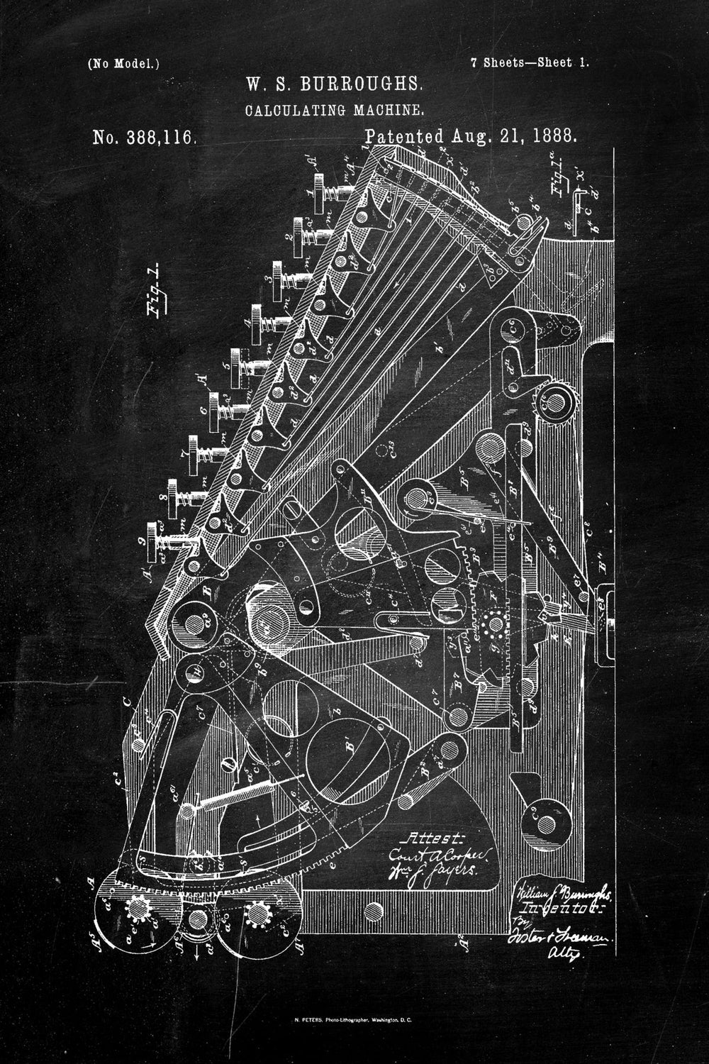 Calculating Machine Patent