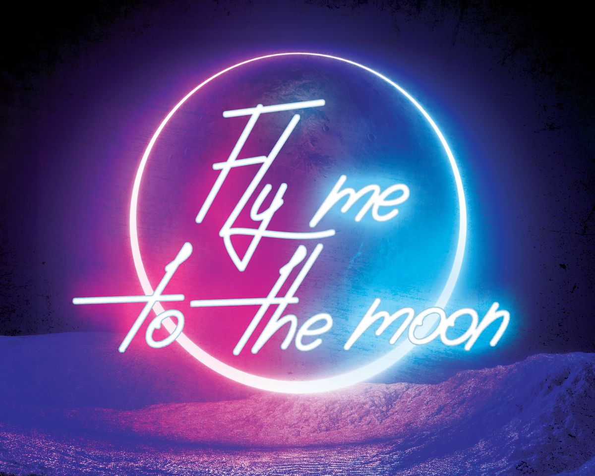 Neon Fly Me To The Moon