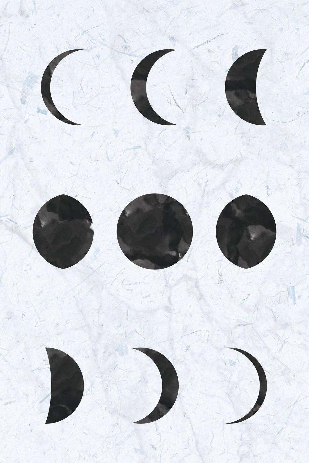 Simple Moon Phases Chart