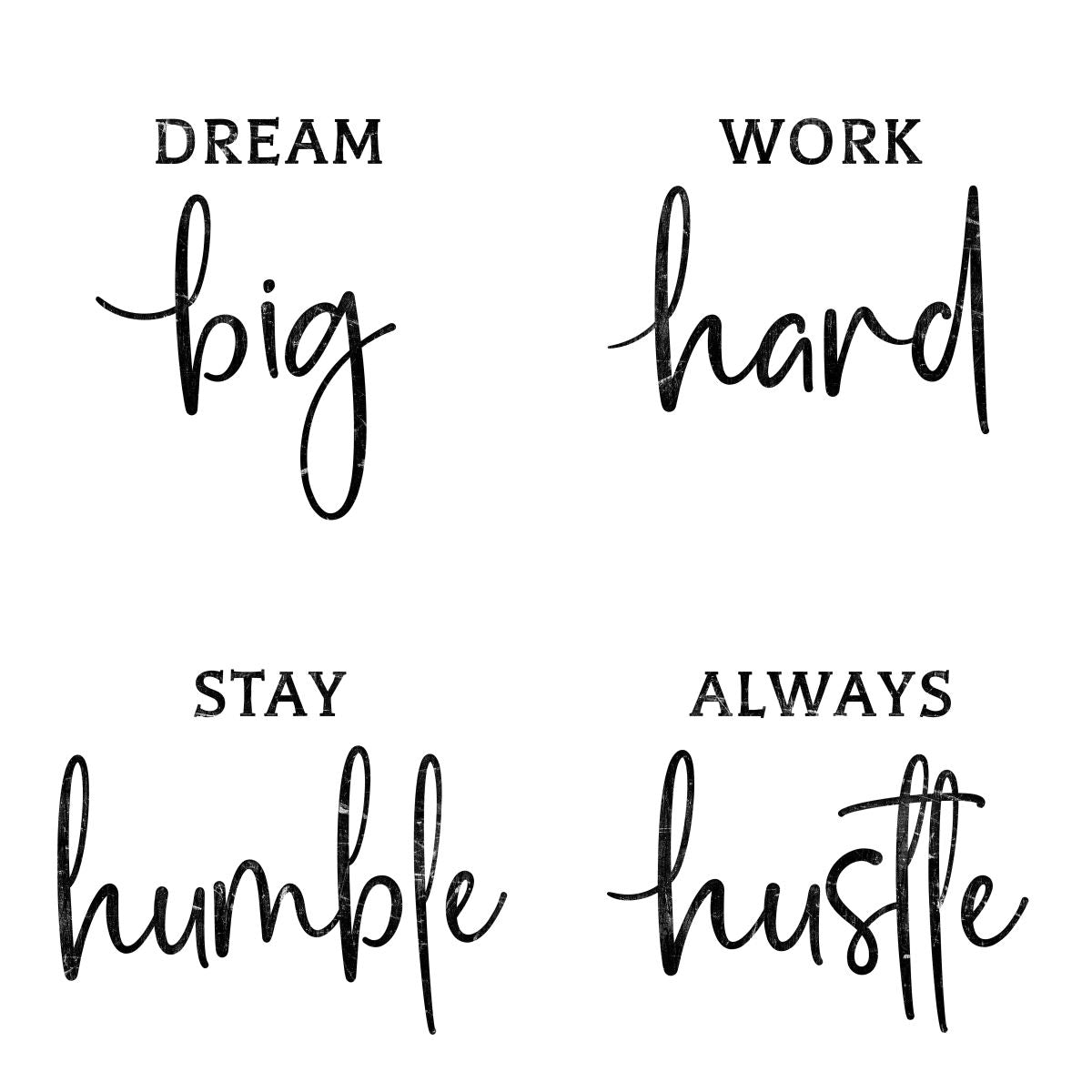Dream Big Work Hard Inspirational Quote