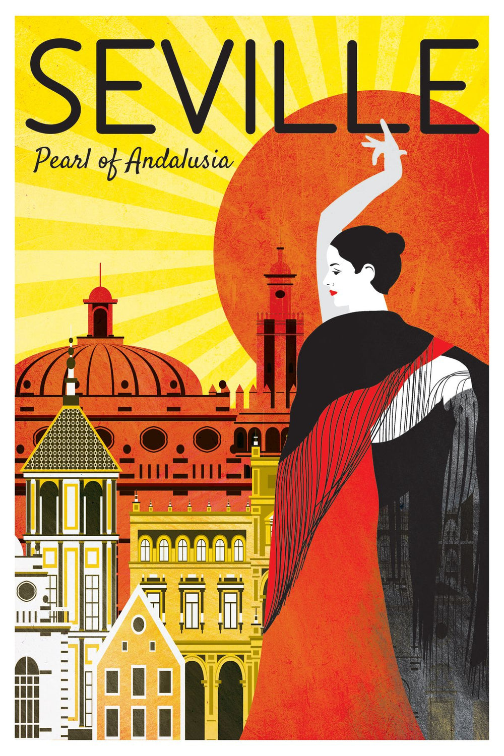 Seville Pearl Of Andalusia Vintage Poster