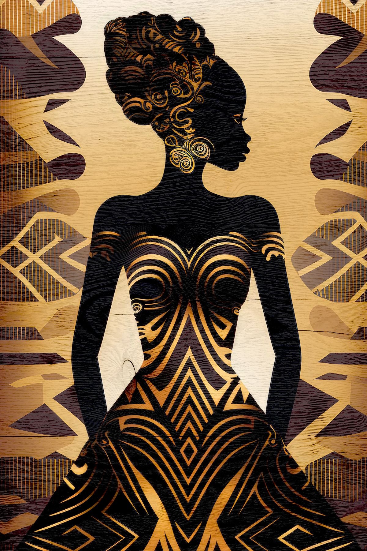 African Tribal Silhouette