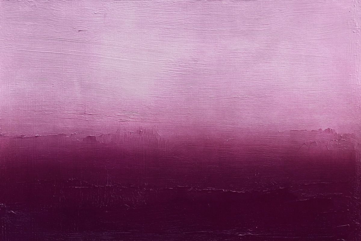 Purple Ombre Landscape Painting