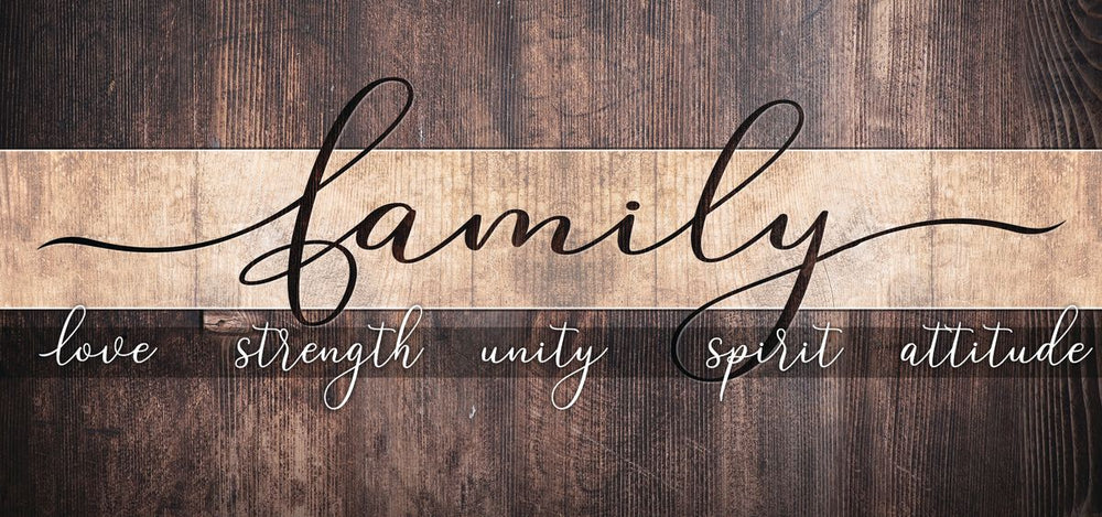 Family Qualities Typography