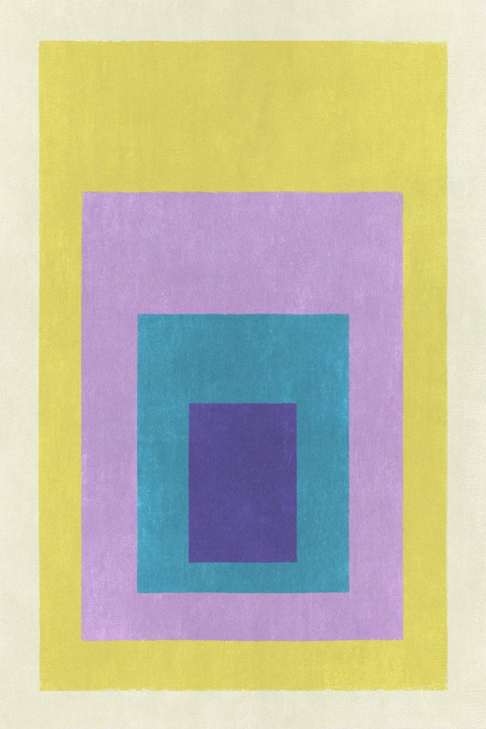 Concentric Squares in Yellow and Purple