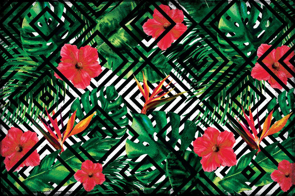 Tropical Flowers Pattern