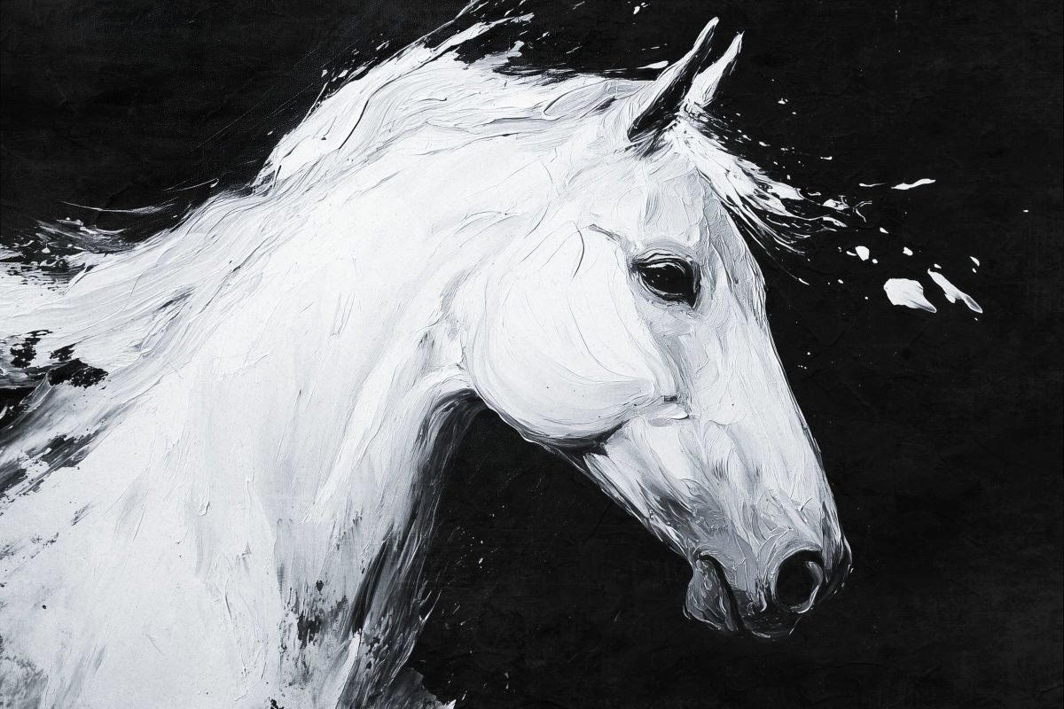 White Horse In Stillness