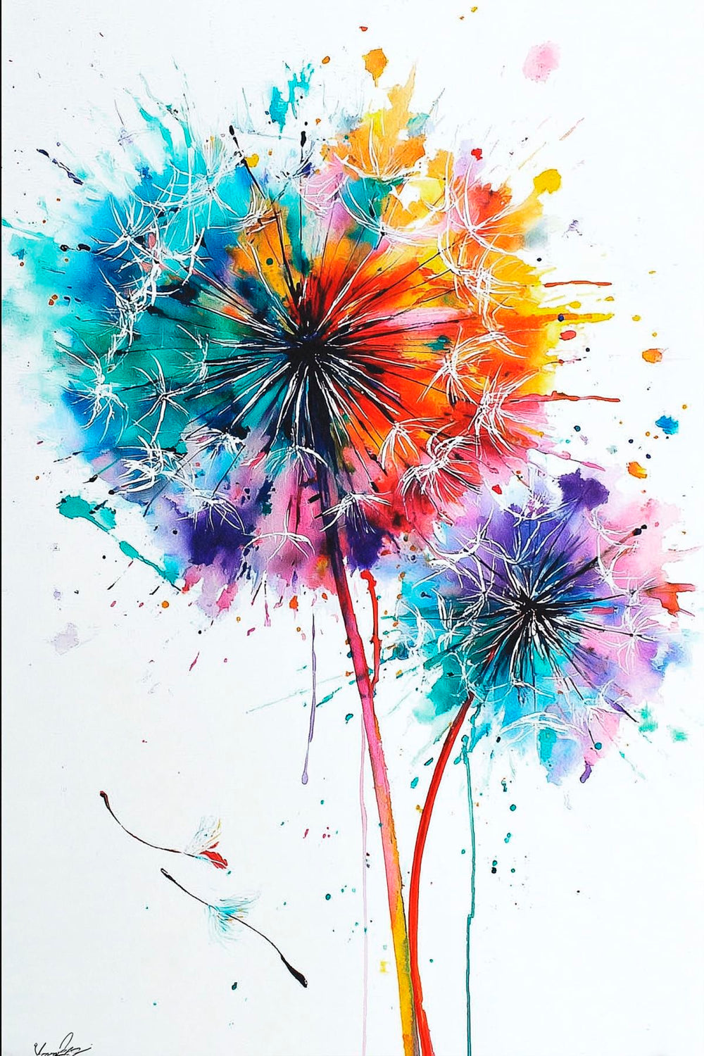 Colorful Dandelions