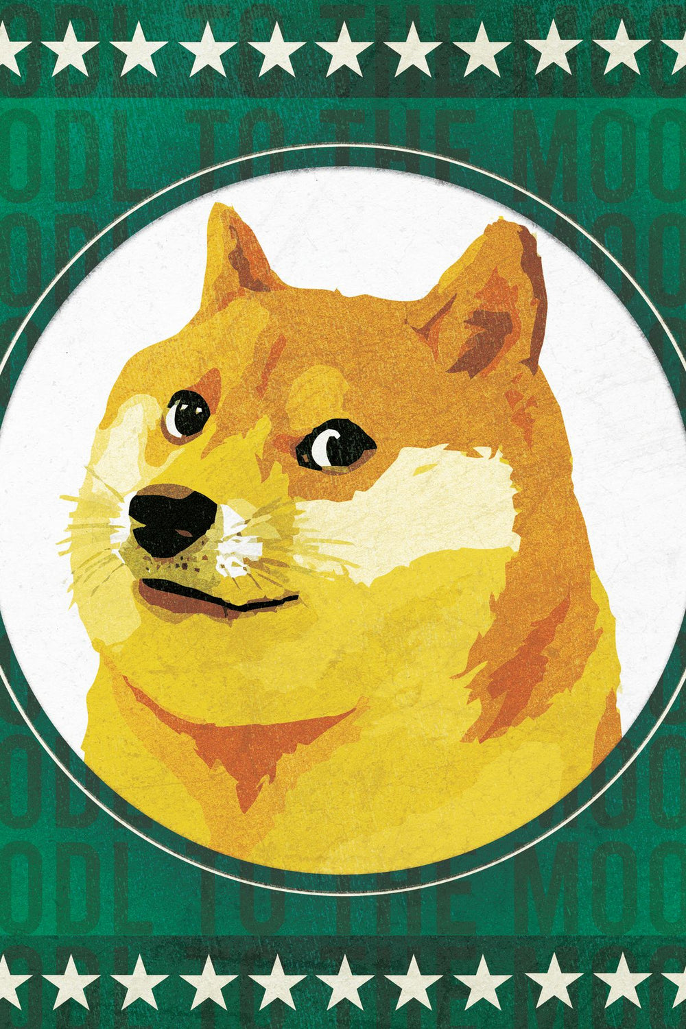 Cryptocurrency Dogecoin Logo IV