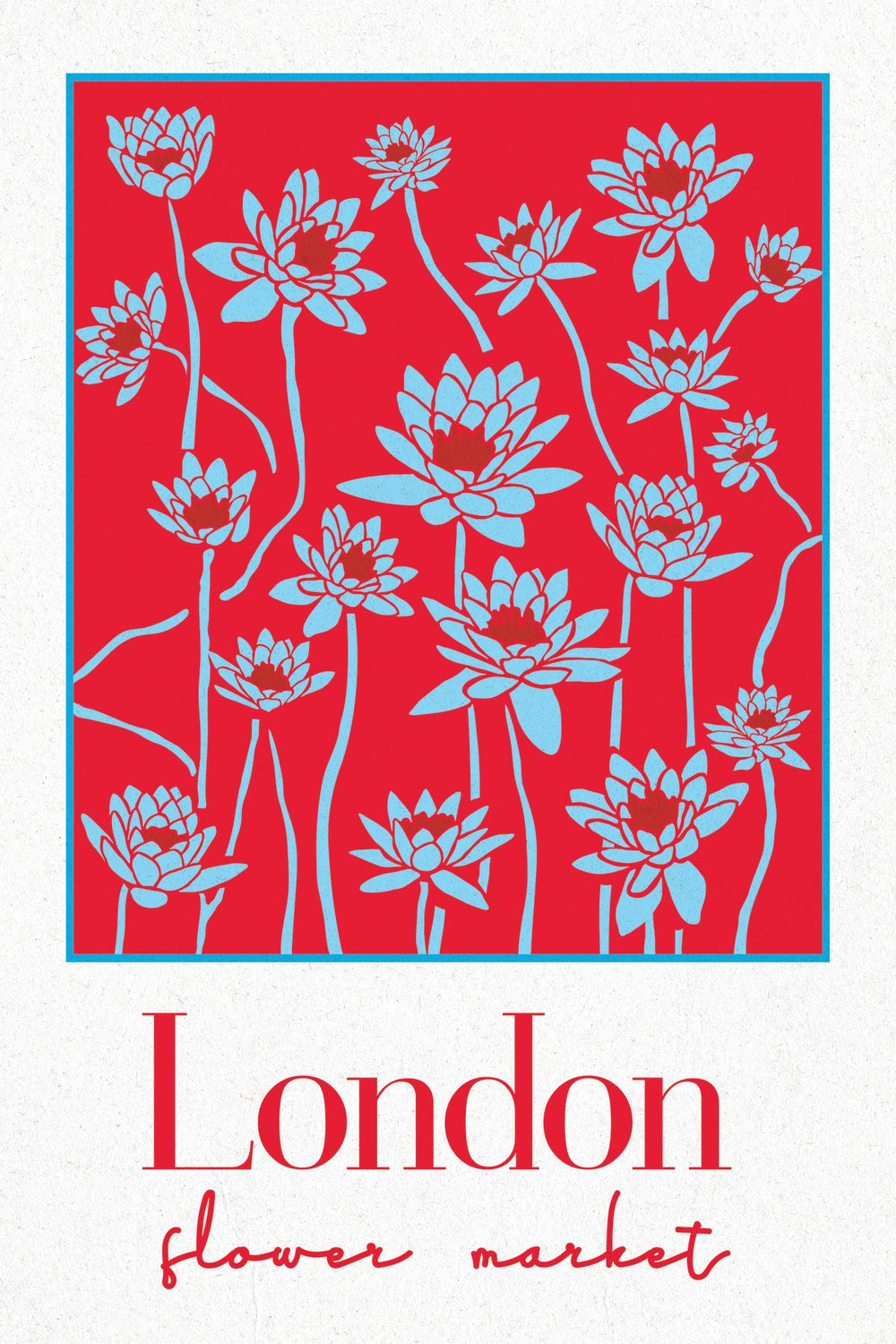 London City Flower Market Poster