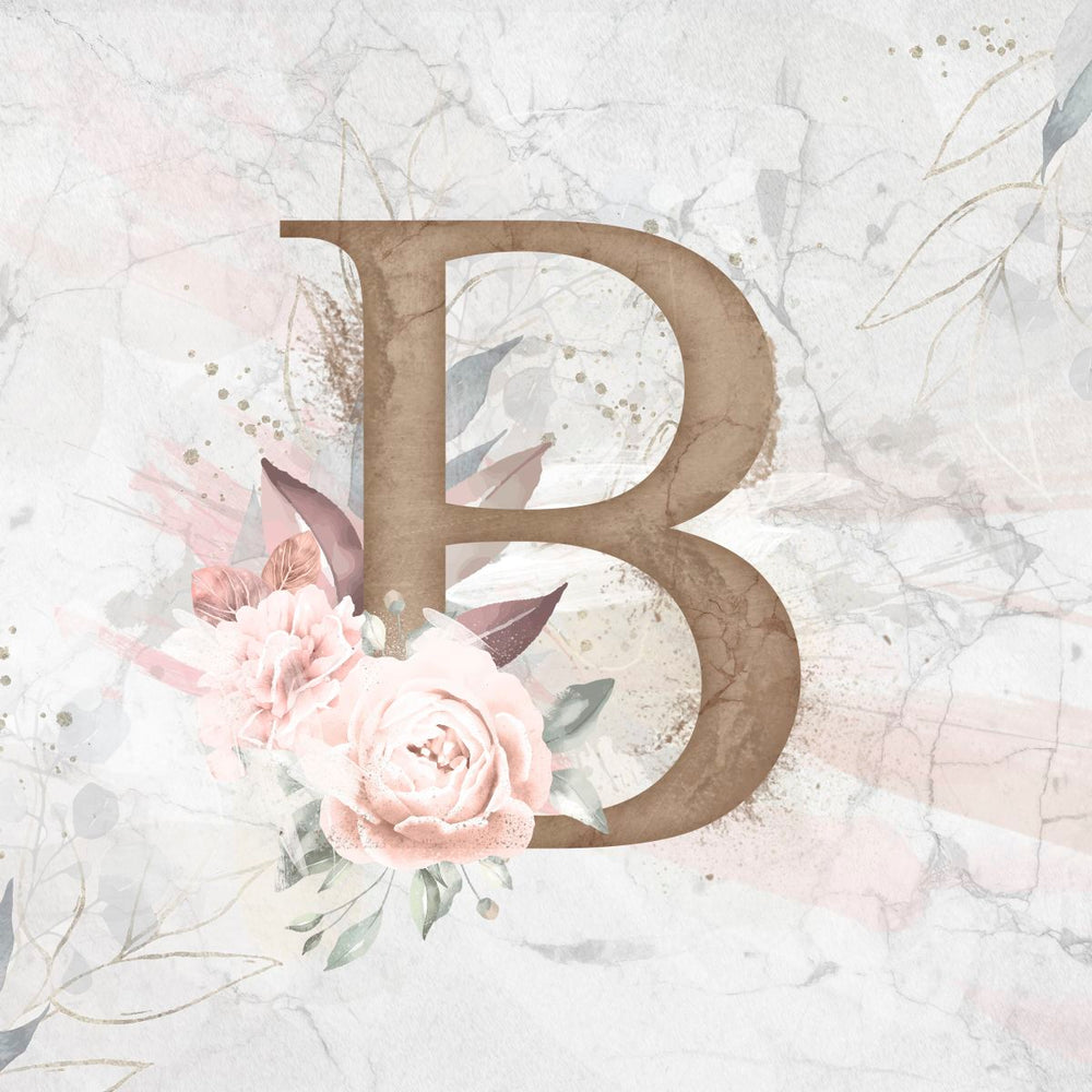 Floral B Monogram
