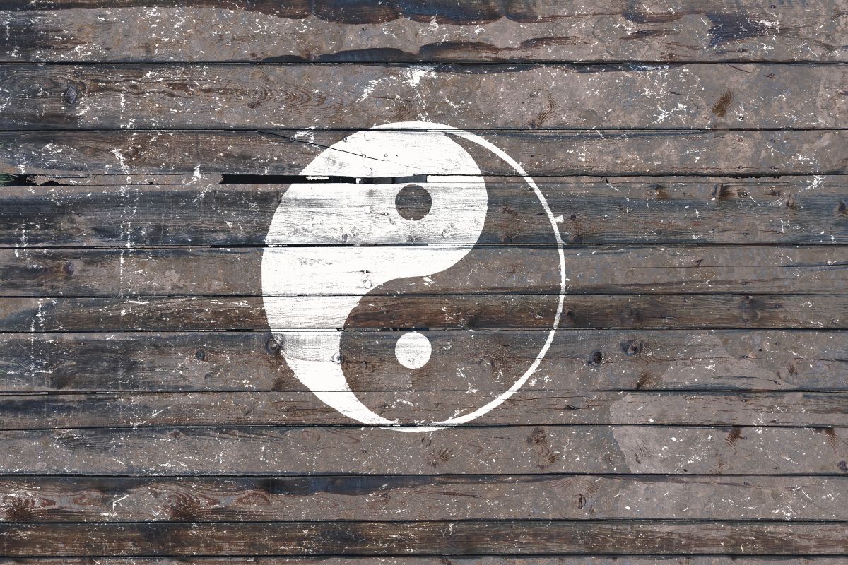 Rustic Yin Yang Symbol