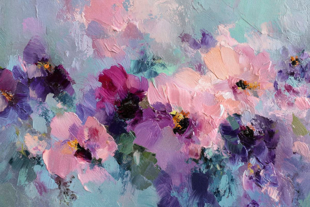 Purple Poppies in the Wind