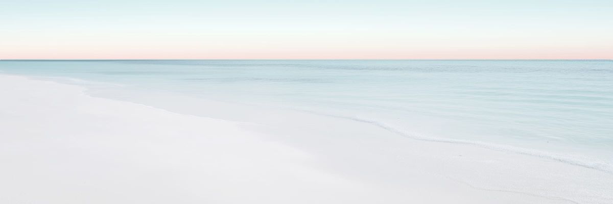 Pink Sunrise By The Beach Wall Art