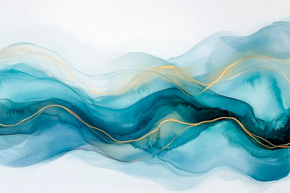 Gilded Tidal Force Wall Art