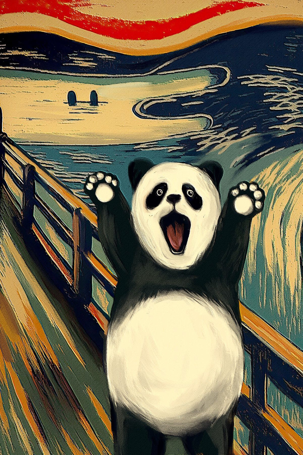 The Scream With Panda