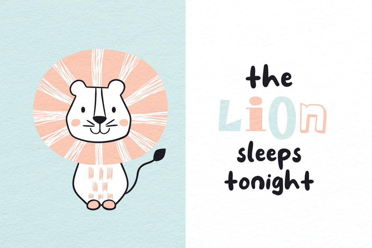 Nursery Lion Sleeps Tonight