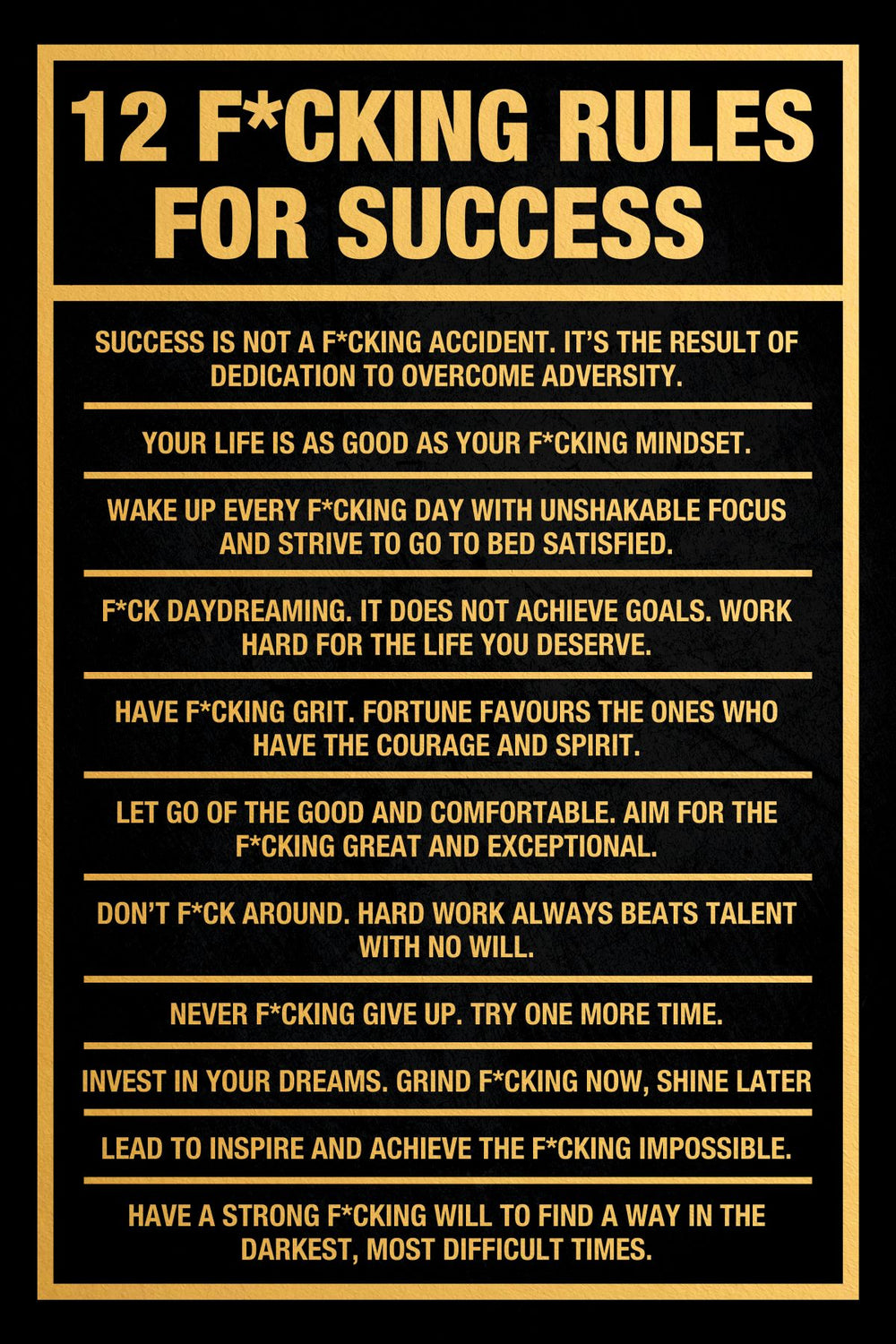 12 Rules For Success