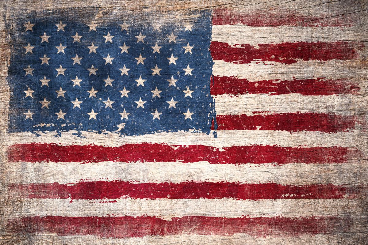 Rustic US Flag