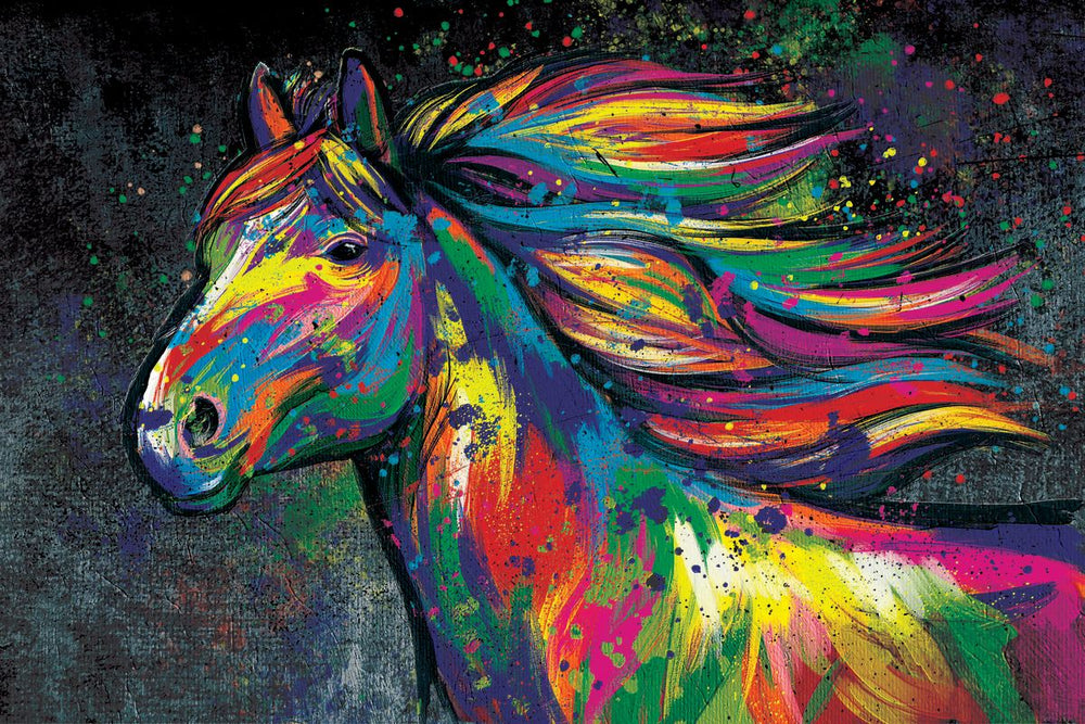 Abstract Acrylic Horse