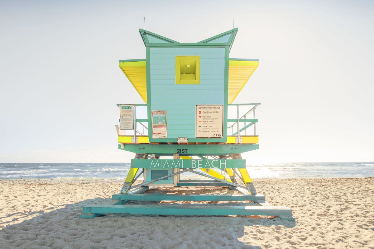 Bright Lifeguard Post