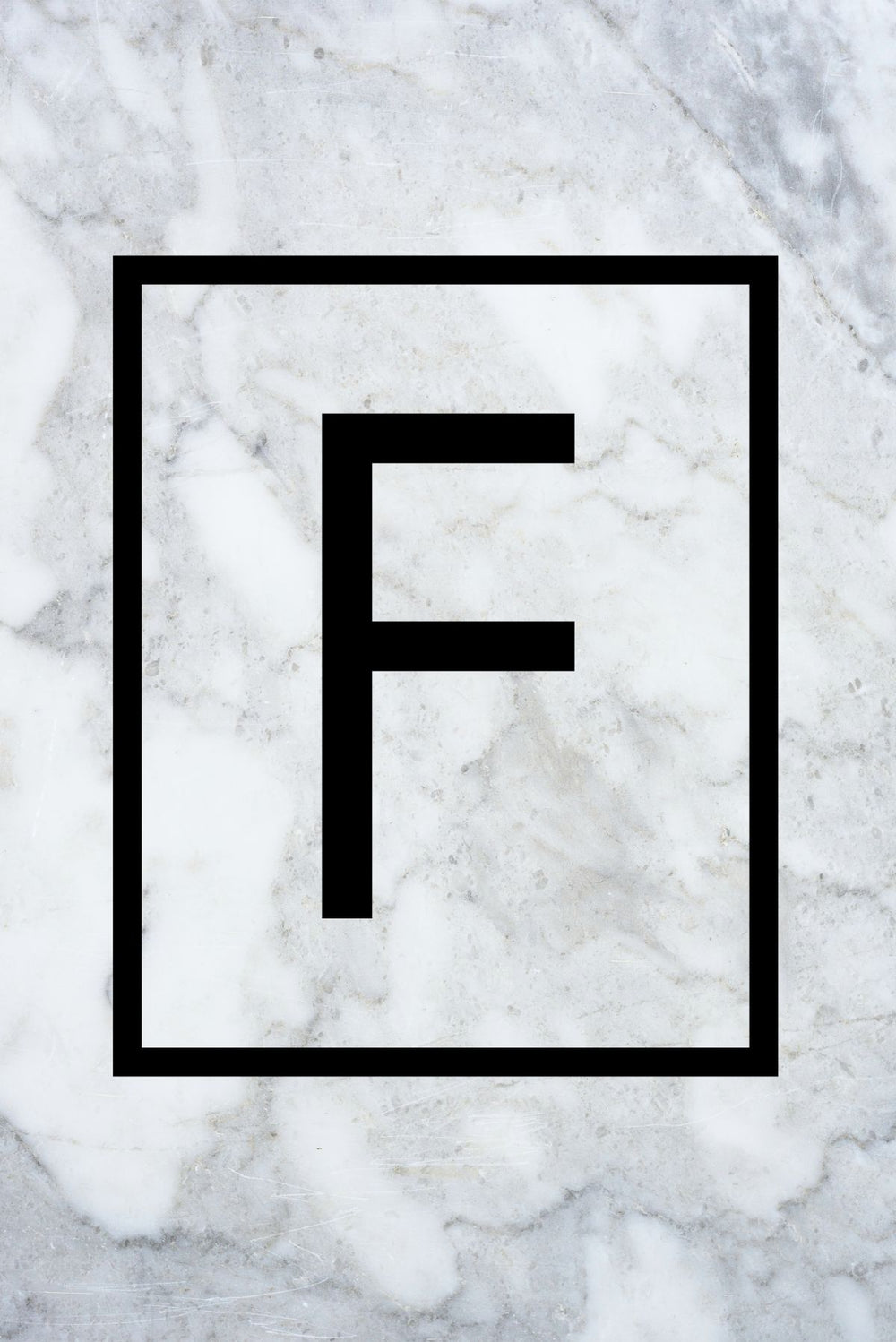 Marble F Monogram