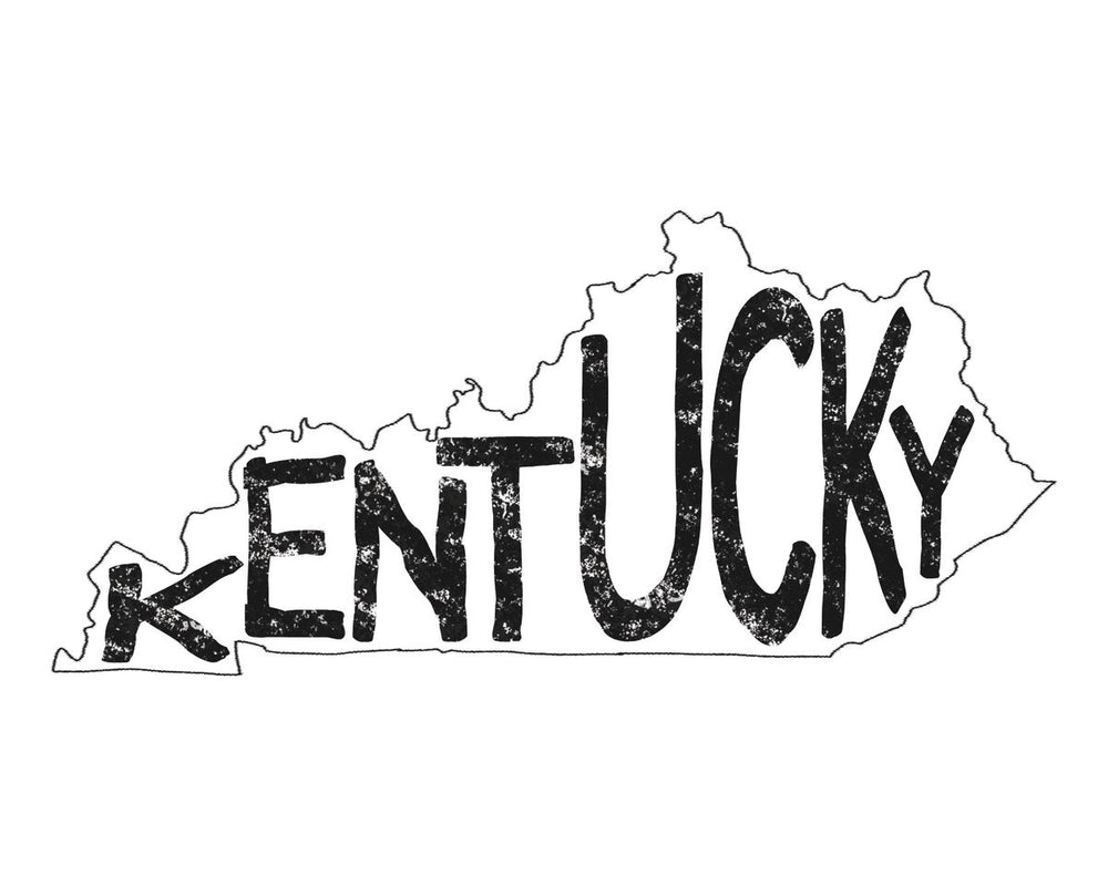 Kentucky Minimalist State Map