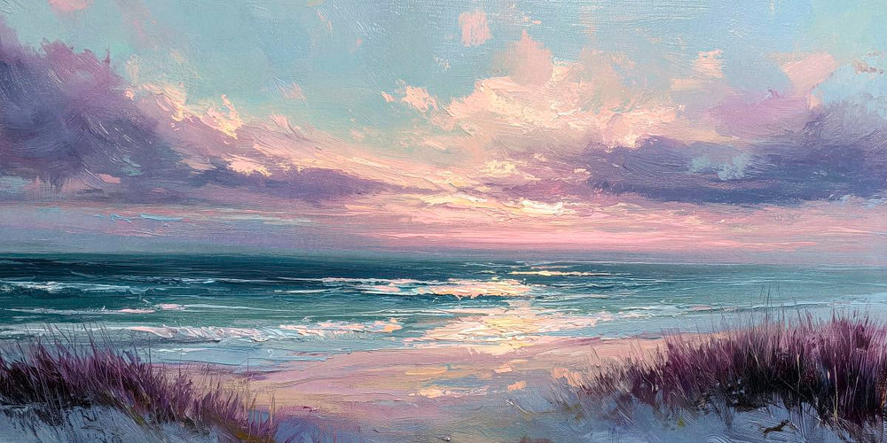 Pastel Beach Sunset
