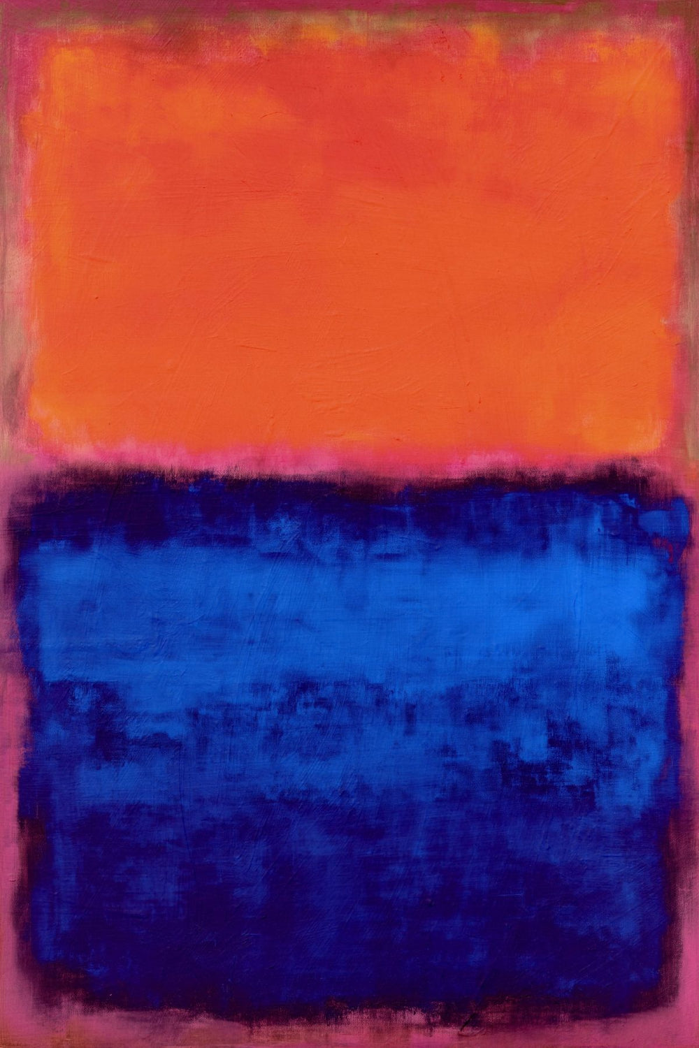 High Contrast Orange and Purple Abstract