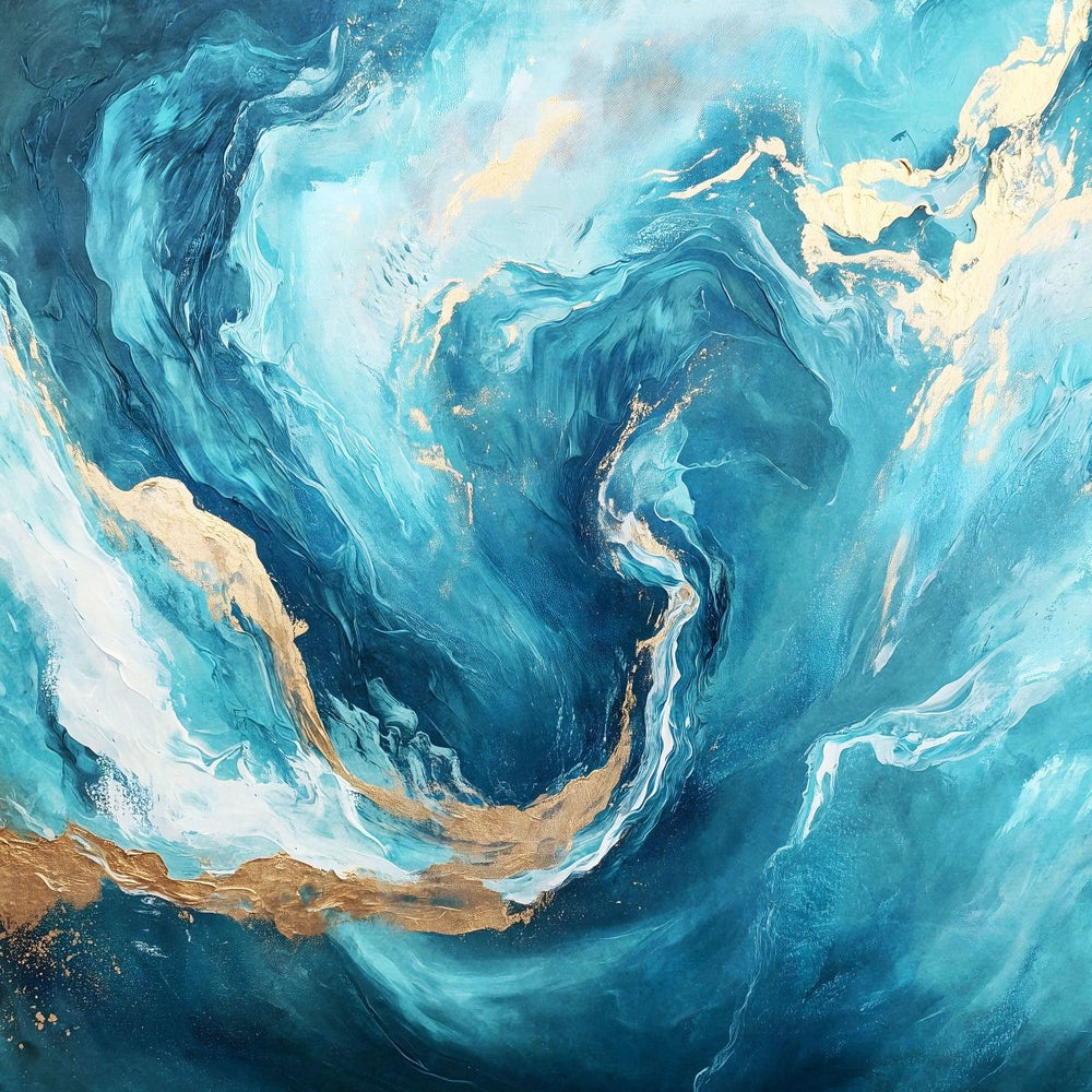 Gilded Whirlpool Wall Art