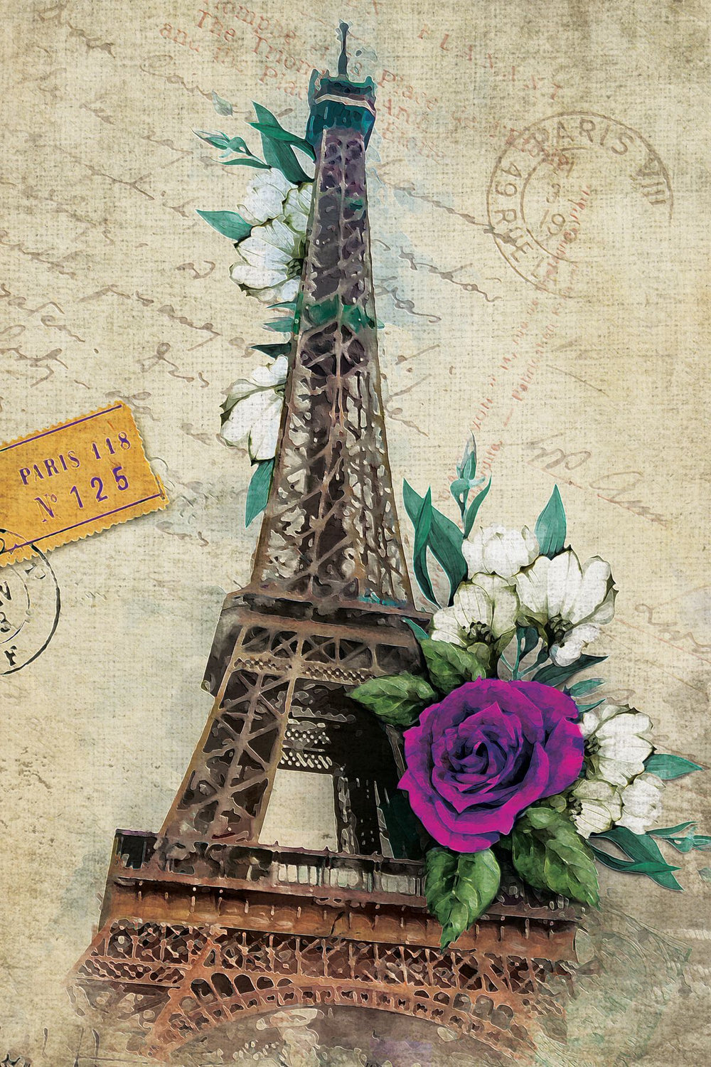 Eiffel Postcard