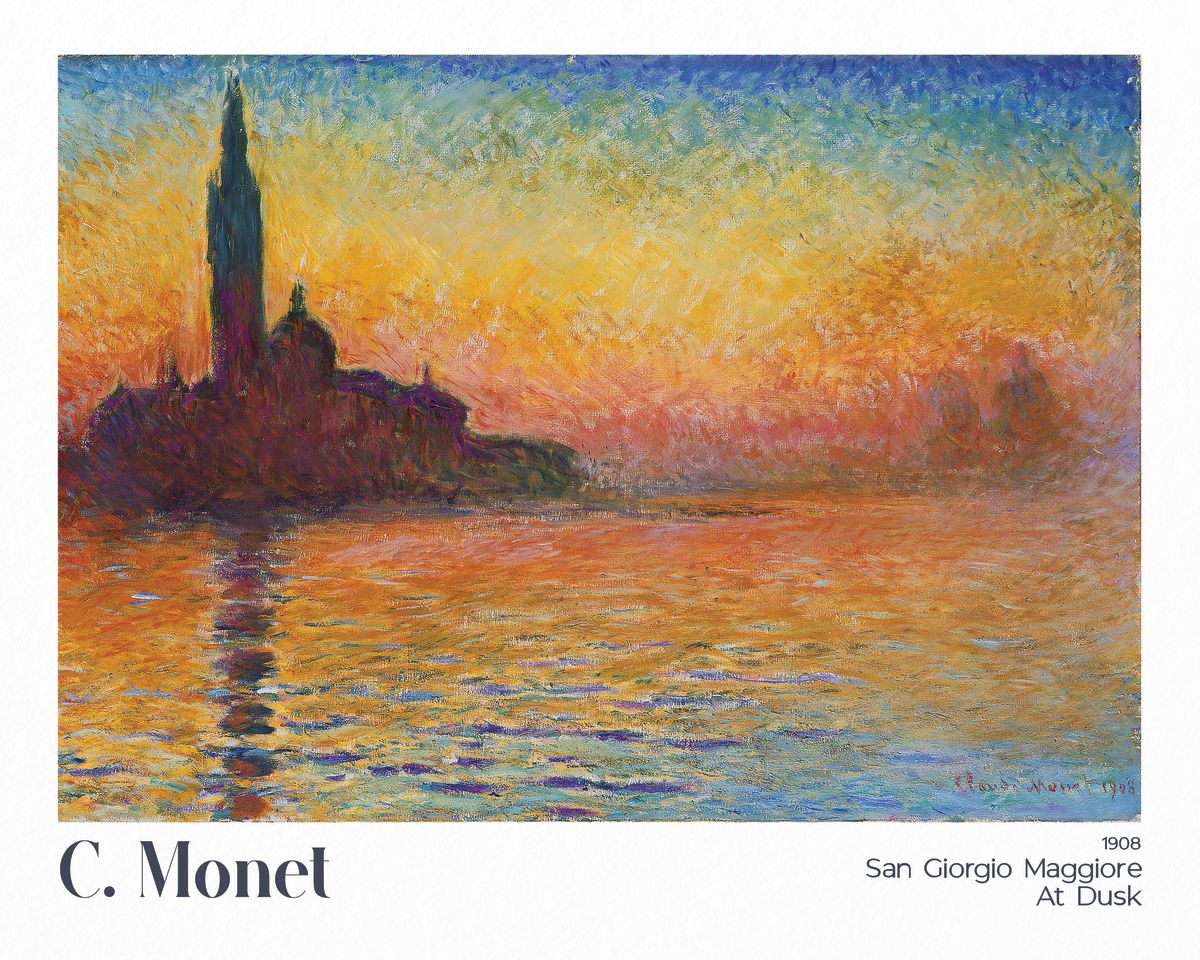 San Giorgio Monet Exhibition Poster